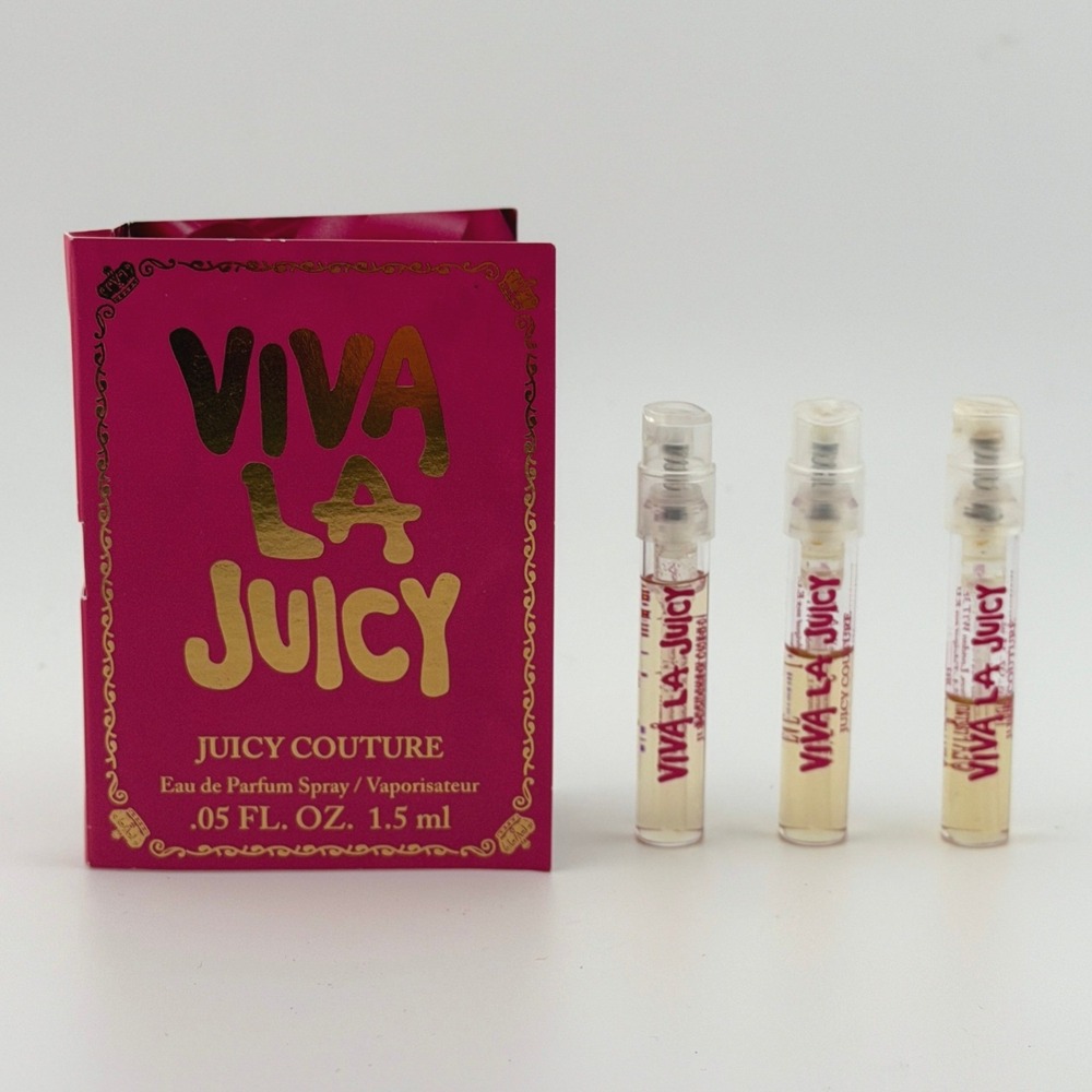 Juicy Couture Viva La Juicy Eau De Parfum Spray Sample Vials Lot of 3 1.5ml each